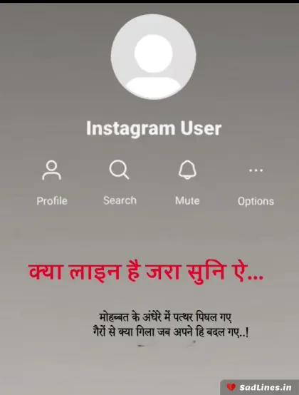 Sad Shayari Life 2 Line 3